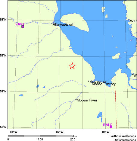 carte des localisations des stations sismologiques locales