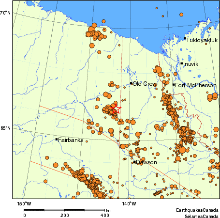 Map of earthquakes magnitude 2.0 and larger, 1980 - present