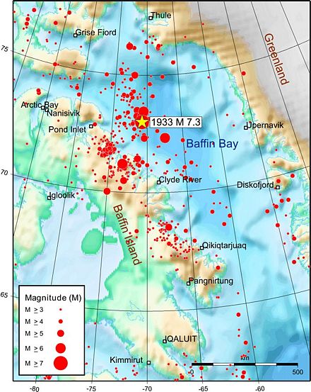 Baffin Bay seismicity