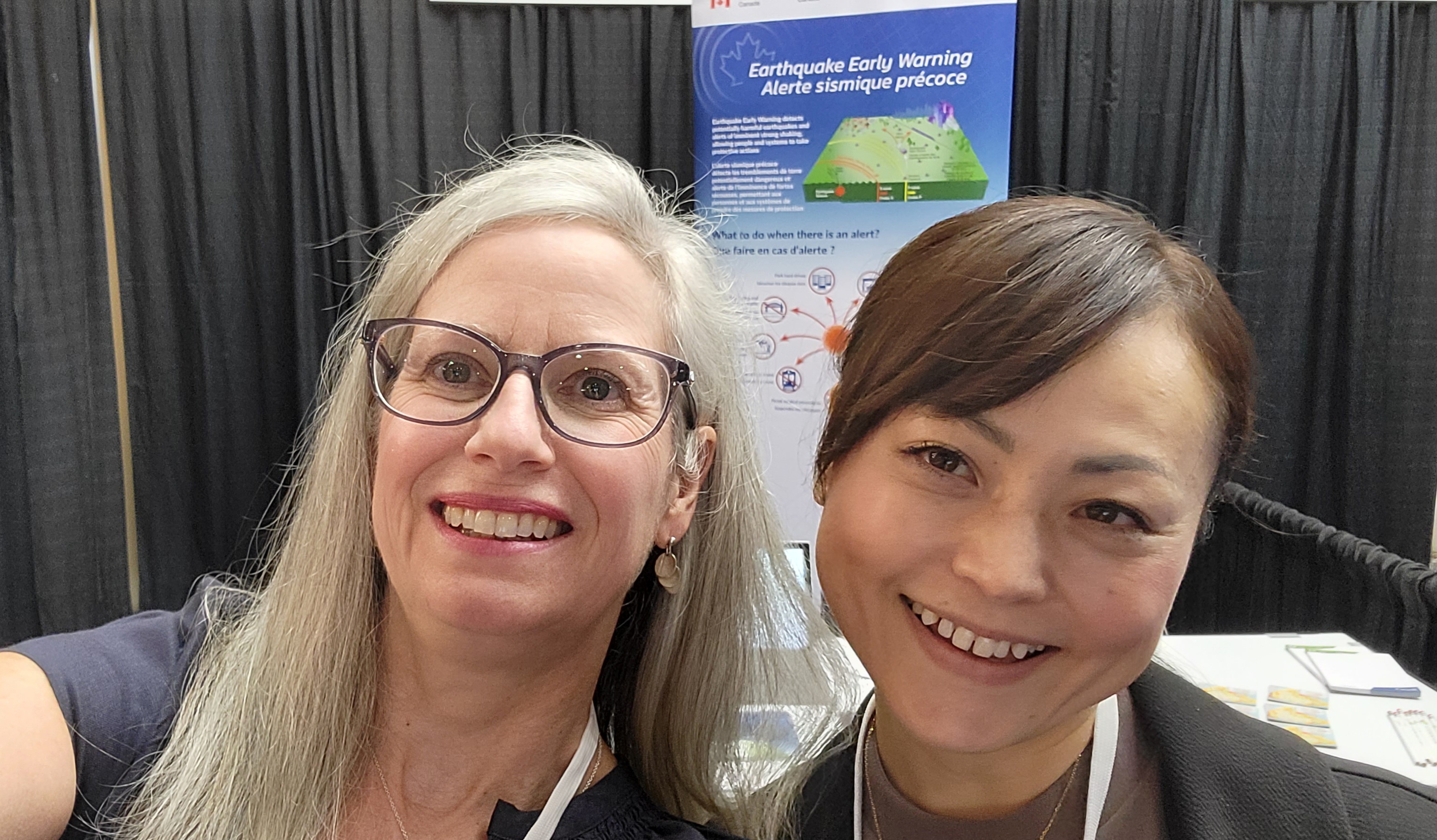 Alison and Megumi at NRCan booth