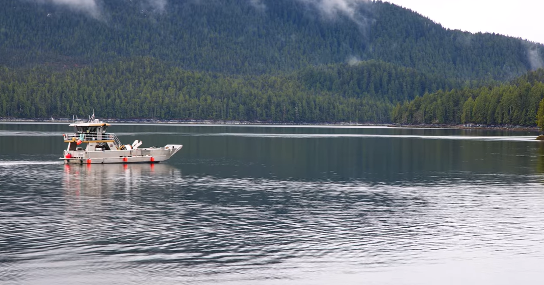 Connected Coast cable-laying boat off BC&rsquo;s coast