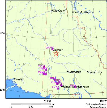 Map of Regional Seismographs