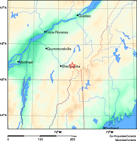 Map of Earthquake Area