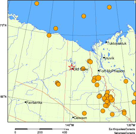 carte des séismes historiques de magnitude 5,0 et plus. Détails dans le tableau de données ci-dessous