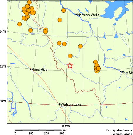 carte des séismes historiques de magnitude 5,0 et plus. Détails dans le tableau de données ci-dessous