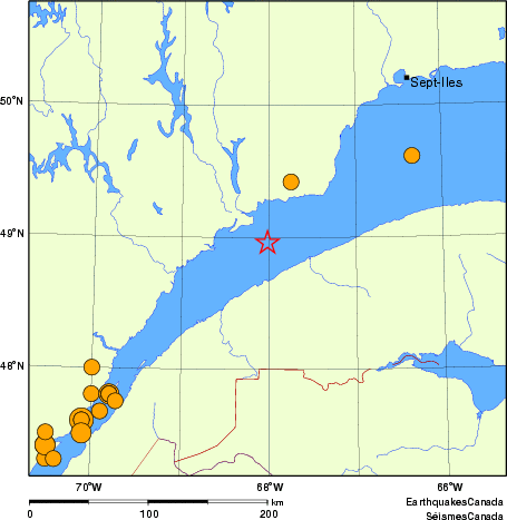 carte des séismes historiques de magnitude 5,0 et plus. Détails dans le tableau de données ci-dessous