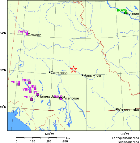 Map of Regional Seismographs
