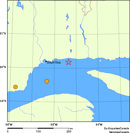 carte des séismes historiques de magnitude 5,0 et plus. Détails dans le tableau de données ci-dessous