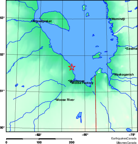 Map of Earthquake Area