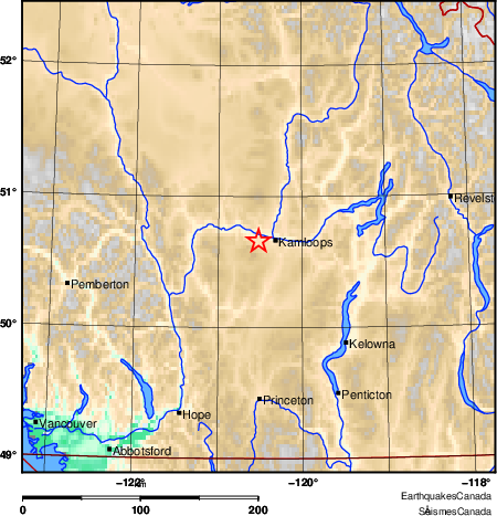 Map of Earthquake Area