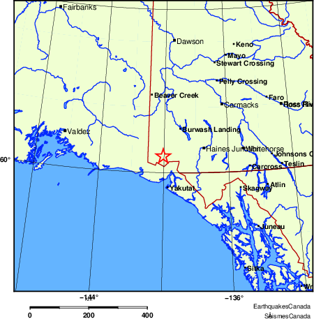 Map of Earthquake Localities