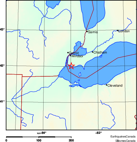 Map of Earthquake Area