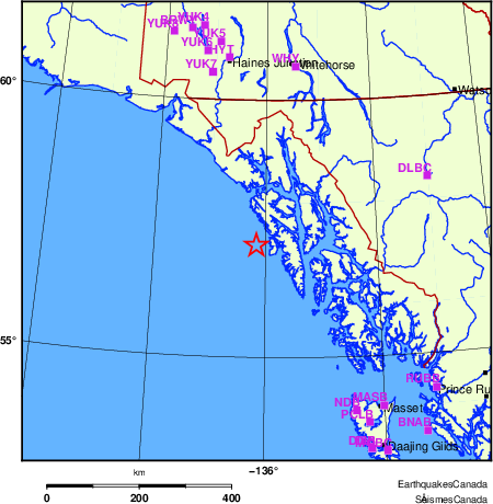 Map of Regional Seismographs