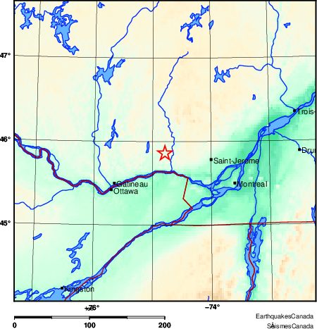 Map of Earthquake Area