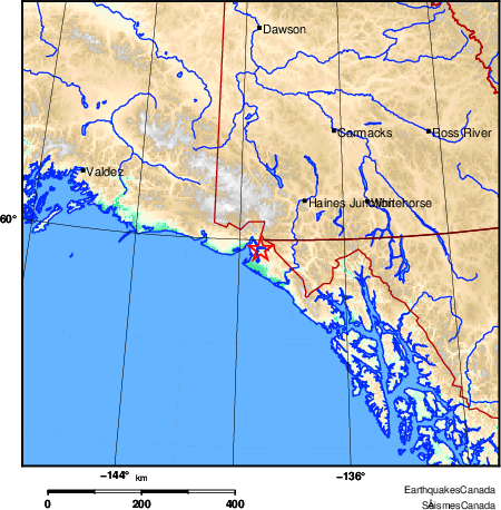 Map of Earthquake Area