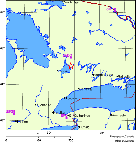carte des localisations des stations sismologiques locales