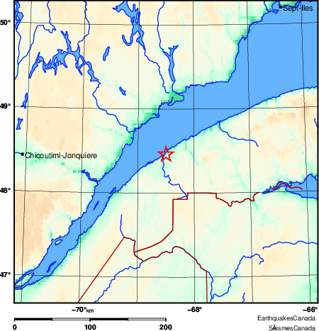 Map of Earthquake Area