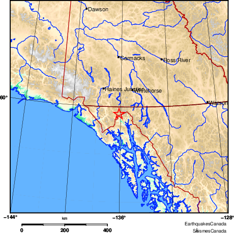 Map of Earthquake Area
