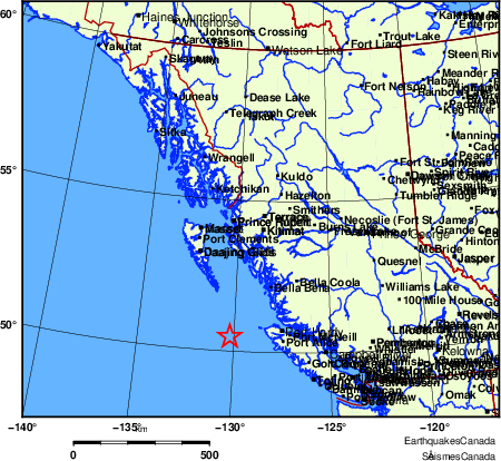 Map of Earthquake Localities
