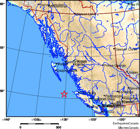 Map of Earthquake Area