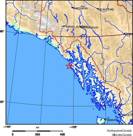 Map of Earthquake Area