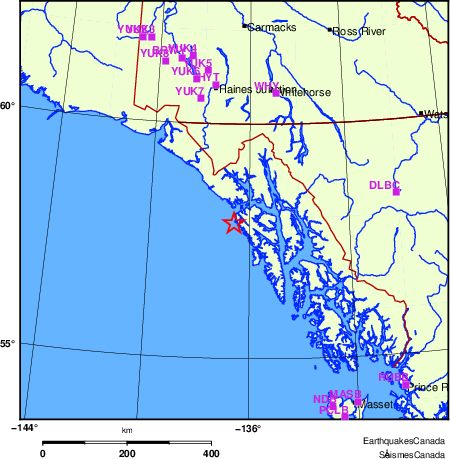 Map of Regional Seismographs