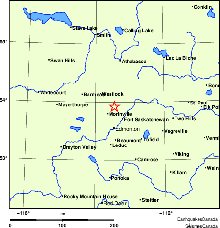 Map of Earthquake Localities