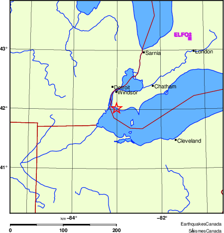 Map of Regional Seismographs