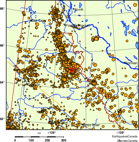 Map of earthquakes magnitude 2.0 and larger, 2000 - present