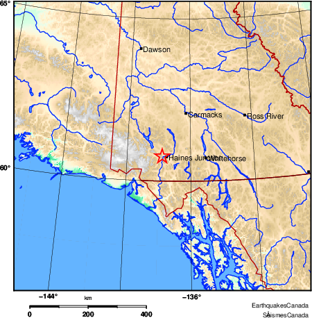 Map of Earthquake Area