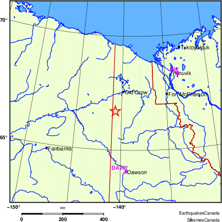Map of Regional Seismographs